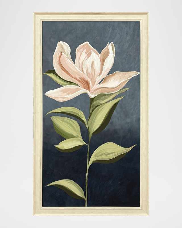 "Pink Magnolia Flora I" Framed Giclee by Jacob Q.